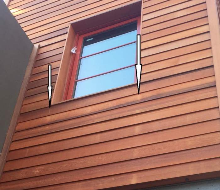 Cedar siding replacement